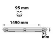 114150 ISOLED LED Wannenleuchte 60W 7750lm 3000/4000/5000K 150cm IP65 Produktbild Additional View 2 S