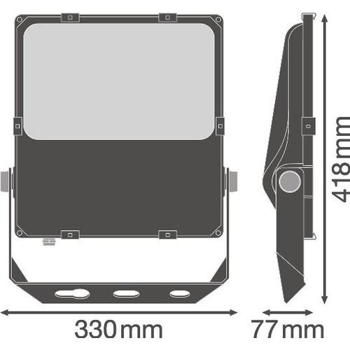 4058075353312 Ledvance FL PFM 100W/3000K ASYM 55X110 BK  LEDV Produktbild Additional View 1 L