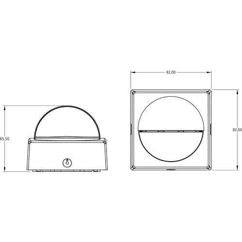 1010200 Theben theLuxa R180 WH Bewegungsmelder 180° Schutzart IP55 Produktbild Additional View 1 L