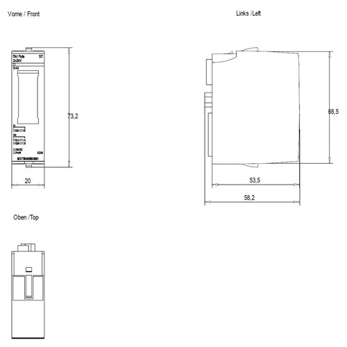 6ES7138-6DB00-0BB1 Siemens SIMATIC ET 200SP, TM Pulse 2x24V PWM und Pulsausga Produktbild Additional View 2 L