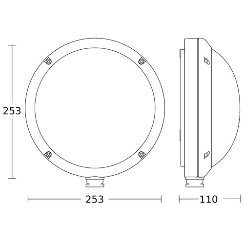 053079 Steinel L 330 LED PMMA ANT anthrazit Produktbild Additional View 1 L