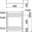 6062008 Obo BKRS 1050 FS Kabelrinne BKRS begehbar 100x500x3000 Stahl bandverzinkt Produktbild Additional View 1 S