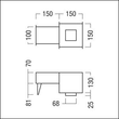 60800817 Zumtobel PANOS INF/EVO Q68 CASTING SURROUND Produktbild Additional View 1 S