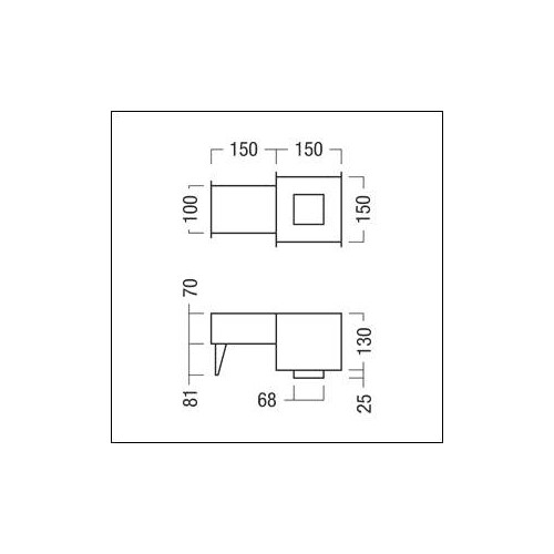 60800817 Zumtobel PANOS INF/EVO Q68 CASTING SURROUND Produktbild Additional View 1 L
