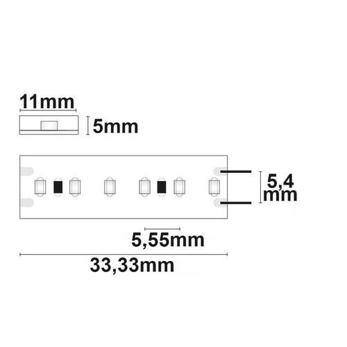 113153 Isoled LED CRI965 Linear Flexband, 24V, 6W, IP54, kaltweiß Produktbild Additional View 2 L