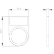 3SU1900-0AG10-0AA0 Siemens Schildträger, flach, abgerundet, schwarz, für Bezeich Produktbild Additional View 1 S