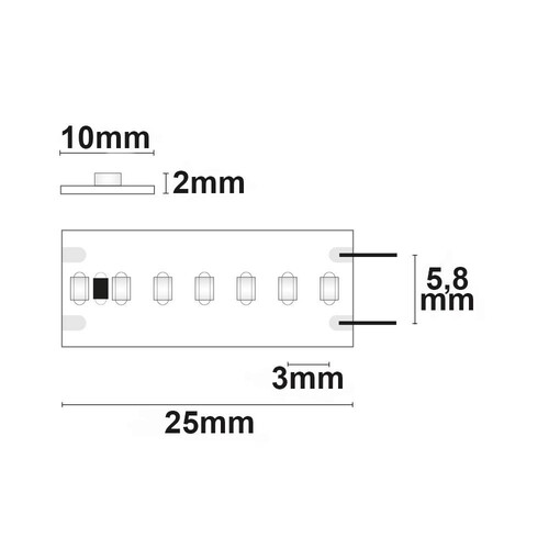 114051 Isoled LED CRI9B Linear ST Flexband, 24V, 15W, IP20, blau Produktbild Additional View 2 L