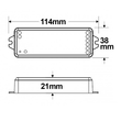 113567 Isoled Sys Eco Funk Empfänger, 1 4 Kanal, Max. 15A, 12 24V DC Produktbild Additional View 1 S