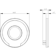 3SU1901-0BD31-0AS0 Siemens Unterlegscheibe rund für Not Halt Pilzd Produktbild Additional View 1 S