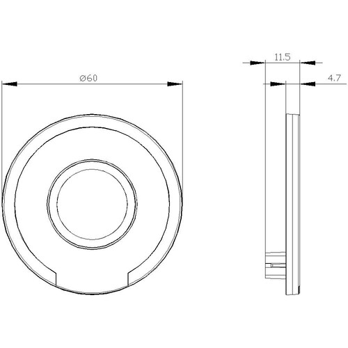 3SU1901-0BD31-0AS0 Siemens Unterlegscheibe rund für Not Halt Pilzd Produktbild Additional View 1 L