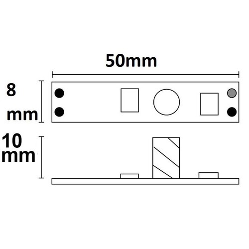 113723 Isoled LED Mini Touch Dimmer für Profile bis 10mm Höhe, max. 24V/8A Produktbild Additional View 1 L