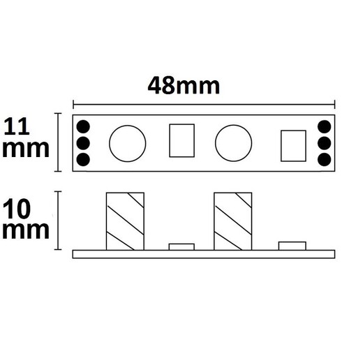 113724 Isoled LED Mini Touch Dimmer weissdynamisch für Profile bis 10mm Höh Produktbild Additional View 1 L