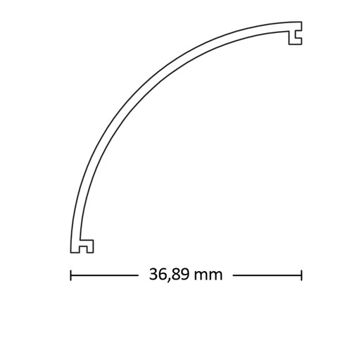 112885 Isoled Abdeckung COVER17 opal/satiniert 200cm für Profil CORNER20 Produktbild Additional View 1 L