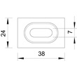 6017045 Obo GKT 38 A2 Klemmstück für Gitterrinne zur Trennstegbefestigung Produktbild Additional View 1 S