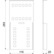 6091379 Obo WRWVV 110 FS Winkelverbinder vertikal für Weitspann System 110 110x2 Produktbild Additional View 1 S