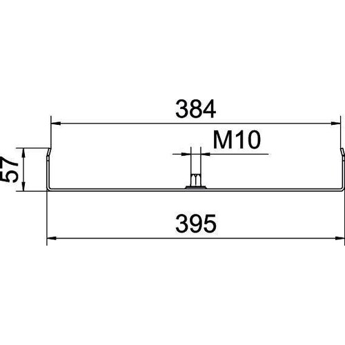 6358720 Obo MAH 60 400 FS Mittenabhängung für Kabelrinne B400mm Produktbild Additional View 1 L