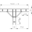 6233651 Obo WLT 2050 FT T Abzweigstück für Weitspannkabelleiter 200 200x500 Produktbild Additional View 1 S