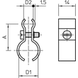 1404292 Obo 1020 18 28 A4 Spanndrahtschelle für Seil 4 9mm 19-28mm Produktbild Additional View 1 S