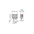 235-401 Wago Anreihbare Leiterplattenklemme,2,5 mm²,Rastermaß 5 Produktbild Additional View 1 S