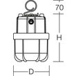 77-01000-0006 Sonlux SPARTACUS, 230V, IP65, SKL II, 5m Zuleitung inkl. Netzst Produktbild Additional View 2 S
