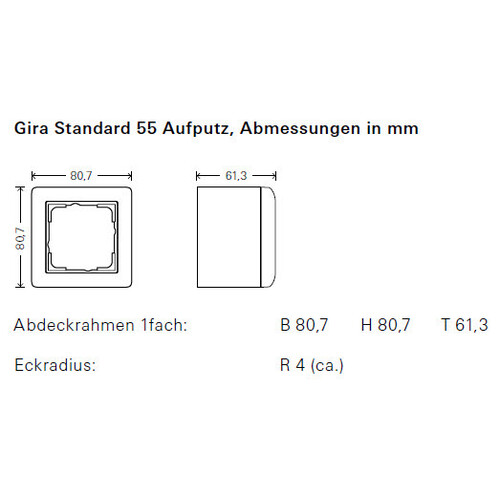 106203 Gira AP Gehäuse 2-Fach & Rahmen Standard 55 Reinweiß glänzend Produktbild Additional View 1 L