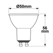 113976 Isoled GU10 LED Strahler 5W, 45°, prismatisch, warmweiß, dimmbar Produktbild Additional View 2 S