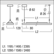 42186126 Zumtobel CLEVO ID 6000 840 L1580 LDO WH WHM Produktbild Additional View 1 S