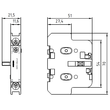 3TY7561-1UA00 Siemens Hilfsschalterblock elektronikgerecht für 3TF44 69, 3TK4/5, Produktbild Additional View 2 S