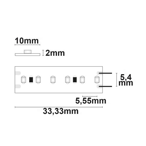 113149 Isoled LED CRI965 Linear Flexband, 24V, 6W, IP20, kaltweiß Produktbild Additional View 2 L