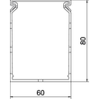 6132514 Rehau VDK 8060 sgr Verdrahtungskanal METRA Set 80x60 7030  Produktbild Additional View 1 S