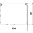 6132518 Rehau VDK 80100 sgr Verdrahtungskanal METRA Set 80x100 7030 Produktbild Additional View 1 S