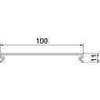 6132530 Rehau VDK OT100 sgr Oberteil METRA 100 7030 Polyvinylchlorid steingr Produktbild Additional View 1 S