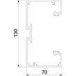 6132725 Rehau BRK 70130 cws Geräteeinbaukanal SIGNA BASE 70x130 900 Produktbild Additional View 1 S