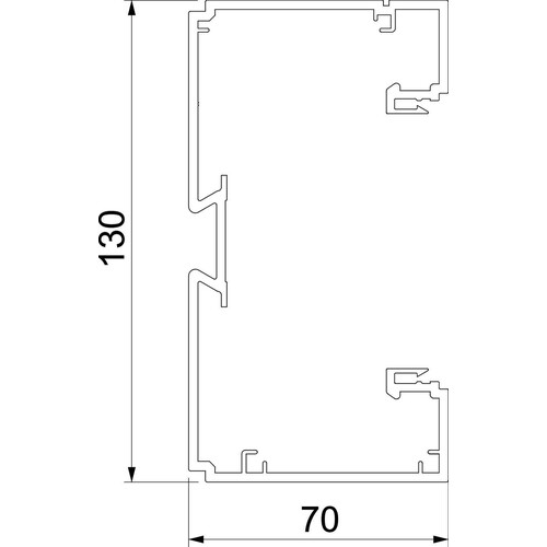 6132725 Rehau BRK 70130 cws Geräteeinbaukanal SIGNA BASE 70x130 900 Produktbild Additional View 1 L