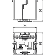 6133577 Rehau BRK GD gr Geräteeinbaudose SIGNA BASE grau Polyamid Produktbild Additional View 1 S