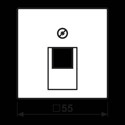 A569-1PLUACH Jung Abdeckung f. IAE/UAE-Anschlussdose Produktbild Additional View 1 L