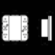 CD5093TSEM Jung KNX Tasts.-Erweiterungsm.Univ.3fach Produktbild Additional View 1 S