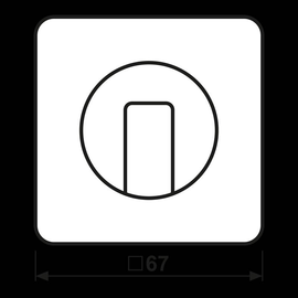 CD1541GB Jung Abdeckung f. Drehschalter Produktbild front M