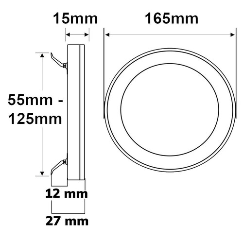 114023 Isoled Slim Flex 12W COLORSWITCH 3000/3500/4000K LED Leuchte Produktbild Additional View 1 L