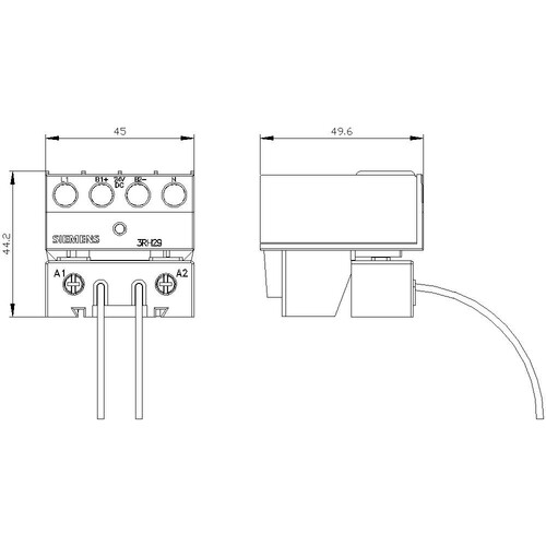 3RH2924-1GP11 Siemens Koppelglied zum direkten Spulenanbau, DC24V, 1S für Mot Produktbild Additional View 2 L