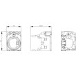 3SU1550-1AA10-1BA0 Siemens Halter für 3 Module, Metall, 1S Produktbild Additional View 2 S