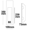 112168 Isoled Gips Wand Einbauleuchte, länglich, GU10, große Bauform Produktbild Additional View 2 S
