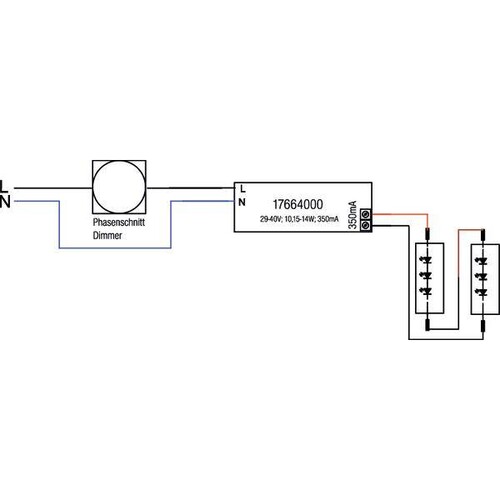 17664010 Brumberg LED Konverter 350mA 14W, Phasendim. 350mA 14W Phasendim. Produktbild Additional View 1 L