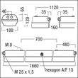 42186651 Zumtobel KXB L 2/58W T26 EVG ZONE2/22 Produktbild Additional View 1 S