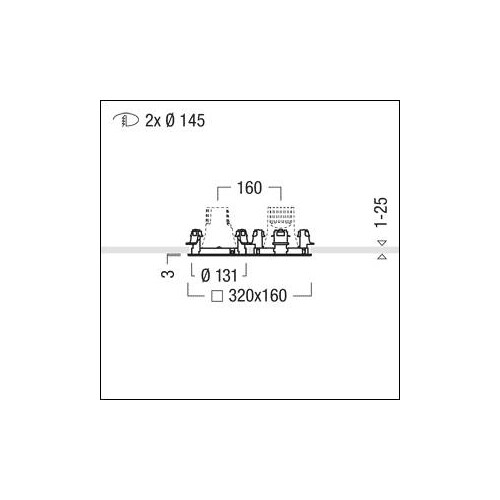 60800828 Zumtobel CAR EVO M Q2 FRAME WH Produktbild Additional View 1 L