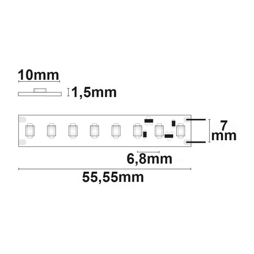 113558 Isoled LED CRI840 High Lumen CC Flexband, 24V, 21W, IP20, neutralweiß Produktbild Additional View 2 L