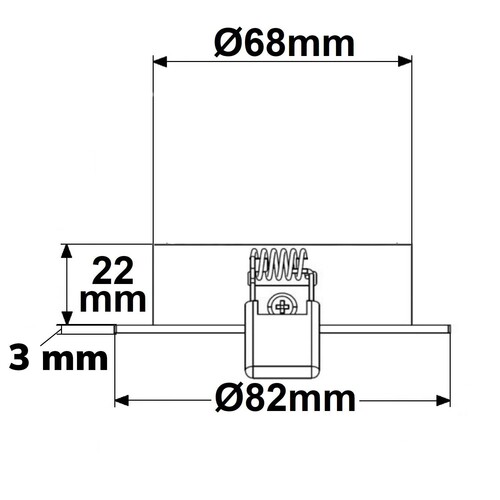 113712 Isoled Einbaurahmen rund für GU10/MR16, Alu weiß Produktbild Additional View 1 L