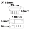 112671 Isoled LED Einbaustrahler SUNSET, weiß, 15W, 45°, 2200 3100K, Dimm-to-warm Produktbild Additional View 2 S