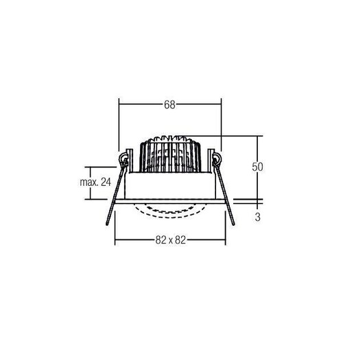 33355643 Brumberg LED Einbaustrahler 230V 6W 3000K IP65 LED EBS 6W 230V IP65 Produktbild Additional View 1 L