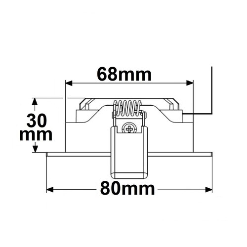 114143 Isoled LED Einbaustrahler weiß 8W 36° rund ww dimmbar Produktbild Additional View 1 L